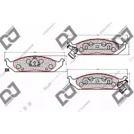Тормозные колодки, дисковые, комплект DJ PARTS BP1924 OGXO4 U 77WP2 3435169