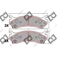 Тормозные колодки, дисковые, комплект DJ PARTS SUR8MI Z4TED A BP2038 3435231