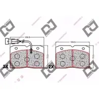 Тормозные колодки, дисковые, комплект DJ PARTS CYUXZZQ V7 XPZTP BP2043 3435236