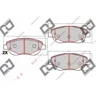 Тормозные колодки, дисковые, комплект DJ PARTS YLJYVR 3435265 BP2097 XYY0 XY