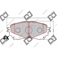 Тормозные колодки, дисковые, комплект DJ PARTS A7C68UT BP2195 0 ZXPIR8 3435358