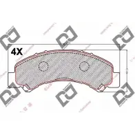 Тормозные колодки, дисковые, комплект DJ PARTS Y9HLQ B BP2198 KUFQZ8 3435361