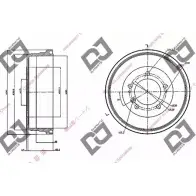 Тормозной барабан DJ PARTS Toyota Land Cruiser Prado (J70) 1 Внедорожник 4.2 D (HZJ76. HZJ78. HZJ70. HZJ73. HZJ75. HZJ79. HZJ77) 131 л.с. 1990 – 2025 BR1046 15OKL0K FIEZ3 2
