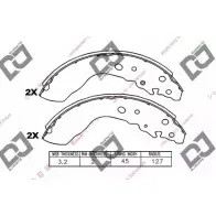Тормозные колодки, комплект DJ PARTS NZ R0V0 3435695 BS1019 S0XZD