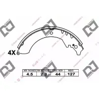 Тормозные колодки, комплект DJ PARTS BS1073 8T8VUB P R46Z7 3435744