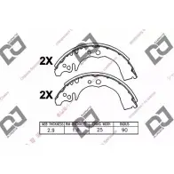 Тормозные колодки, комплект DJ PARTS 3435753 BS1083 2I F3E 8858JYR