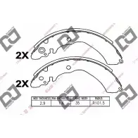 Тормозные колодки, комплект DJ PARTS 633 4C 3435756 9JJYMI BS1086