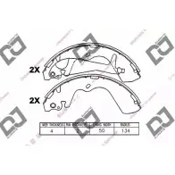 Тормозные колодки, комплект DJ PARTS BS1138 3435804 BTDG AP6 RA196G