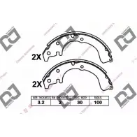 Тормозные колодки, комплект DJ PARTS 3435857 QHO3E AS7 ZXD9 BS1195