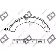 Тормозные колодки, комплект DJ PARTS 3435866 6HUP61 BS1204 6DFB C9