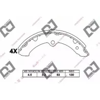 Тормозные колодки, комплект DJ PARTS BS1206 3435868 1IZS6 VDL R0