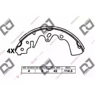 Тормозные колодки, комплект DJ PARTS 19OWI7 BS1266 3435915 P EAWN9R
