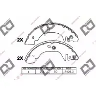 Тормозные колодки, комплект DJ PARTS 3435934 2J5N3H P JWT4 BS1293