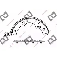 Тормозные колодки, комплект DJ PARTS 6W91TQ6 BS1314 I 9B4L0 3435948