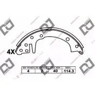 Тормозные колодки, комплект DJ PARTS BS1341 1SUO8 3435968 X BWB1