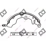 Тормозные колодки, комплект DJ PARTS BS1373 WO4 VSKR 3FTZ4 3435994