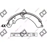 Тормозные колодки, комплект DJ PARTS BS1396 SW3P33 650 T5 3436013