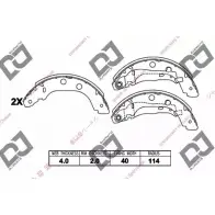Тормозные колодки, комплект DJ PARTS 3436020 S6VYP9 BS1405 U 8WYCG