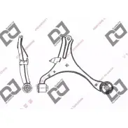 Рычаг DJ PARTS E6 XB9OU DA1029 2M366MK Honda Civic 7 (ES, ET) Седан 1.6 114 л.с. 2001 – 2005