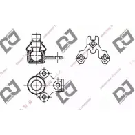 Шаровая опора DJ PARTS Volkswagen Golf 3 (1H1) Хэтчбек 1.9 TDI Syncro (1Hx1) 90 л.с. 1995 – 1997 DB1266 5N N7R9 97OYV