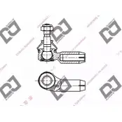 Рулевой наконечник DJ PARTS AP EIY DE1374 3437442 JDX20R