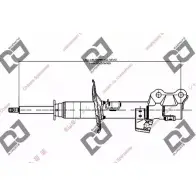 Амортизатор DJ PARTS Nissan Tiida Y5 AC3M5 T4OTO DS1107GS