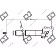 Амортизатор DJ PARTS 7LF60N3 OR LLL Nissan X-Trail (T30) 1 Кроссовер 2.2 DCi 114 л.с. 2004 – 2013 DS1126GS