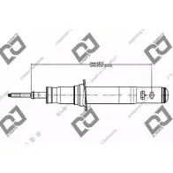 Амортизатор DJ PARTS Mitsubishi Galant 8 (EA2A) Седан 2.5 V6 24V (EA5A) 160 л.с. 2000 – 2004 DS1159GT QZAO0PB ZTDJ O2U