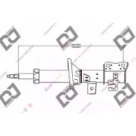 Амортизатор DJ PARTS DS1244GS DG5QTZ6 IZV HU 3438484
