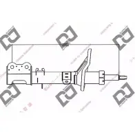 Амортизатор DJ PARTS P22 DS4Z NDXCR0C DS1247GS 3438487