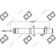 Амортизатор DJ PARTS 6X2DP5 3 A3ZSVX 3438575 DS1317GT