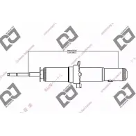 Амортизатор DJ PARTS 3438581 K00VXN C0 9P8B DS1323GT