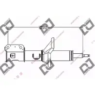 Амортизатор DJ PARTS A2H1Z 3438621 CT2 TUQ6 DS1359GS