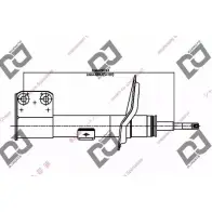 Амортизатор DJ PARTS Citroen C4 1 (LA, LC, PF2) 2004 – 2009 JHM24Z DS1375GS HVGF5 0