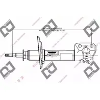 Амортизатор DJ PARTS 7LV97 DS1490GS Toyota Vitz (XP90) 2 Хэтчбек 1.5 (NCP91) 109 л.с. 2005 – 2011 SM KXVHL