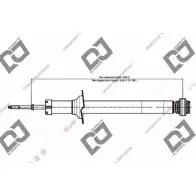 Амортизатор DJ PARTS 0FVZPF 3438907 DS1646HT D4 SP4Q