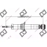 Амортизатор DJ PARTS 67 PV2 3HUQG DS1647GT Lexus LS (XF20) 2 1994 – 2000