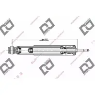 Амортизатор DJ PARTS OHKAC Q5T NZBG DS1672GT Opel Corsa (C) 3 Хэтчбек 1.2 (F08. F68) 75 л.с. 2000 – 2009