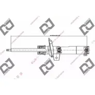 Амортизатор DJ PARTS VNN8UW L OIIPHO DS1942GS Seat Alhambra (7N) 2 Минивэн 2.0 TSI 200 л.с. 2010 – 2024