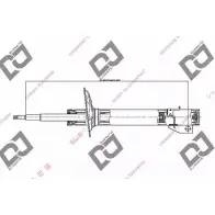 Амортизатор DJ PARTS 7Q OU8 DS2037GS ERP6X Fiat Ducato (250) 3 Фургон 2.3 120 Multijet 2.3 D 120 л.с. 2006 – 2024