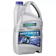 Моторное масло полусинтетическое MOTOBIKE 4-T Ester SAE 10W-30, 4 л RAVENOL 4014835731097 117211100401999 PUP93 7 1423655545