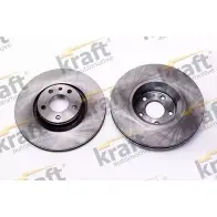 Тормозной диск KRAFT AUTOMOTIVE Audi A6 (C6) 3 Универсал 3.0 Tdi Quattro 233 л.с. 2006 – 2008 6040542 WKMRBS ES9 UM3