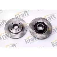 Тормозной диск KRAFT AUTOMOTIVE 8 5N0N Q1UO9 Citroen C4 1 (LA, LC, PF2) 2004 – 2009 6055925