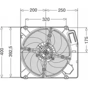 Вентилятор радиатора двигателя CTR 1209502 3493538 1PAAI Z 09VZ1