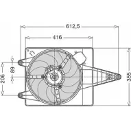 Вентилятор радиатора двигателя CTR 1209503 Fiat Tempra (159) 2 Седан 1.8 i.e. (159.BY) 101 л.с. 1994 – 1996 1H4SY LS SPLE