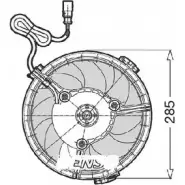Вентилятор радиатора двигателя CTR 3493549 RNONI6 Y4Z0 AH1 1209522