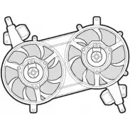 Вентилятор радиатора двигателя CTR 1209532 3493552 JGXY1 E4 A8Z7O