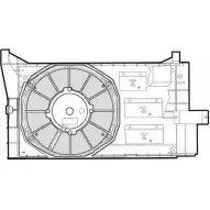 Вентилятор радиатора двигателя CTR A0ES L7 1209574 8Y0922 3493568