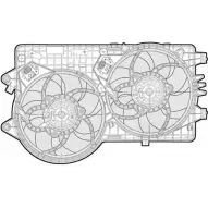Вентилятор радиатора двигателя CTR 3493578 TN5BBJ 5 NK7YC 1209595