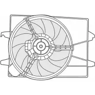 Вентилятор радиатора двигателя CTR 3493588 VMW1S6P A8 BE91H 1209615